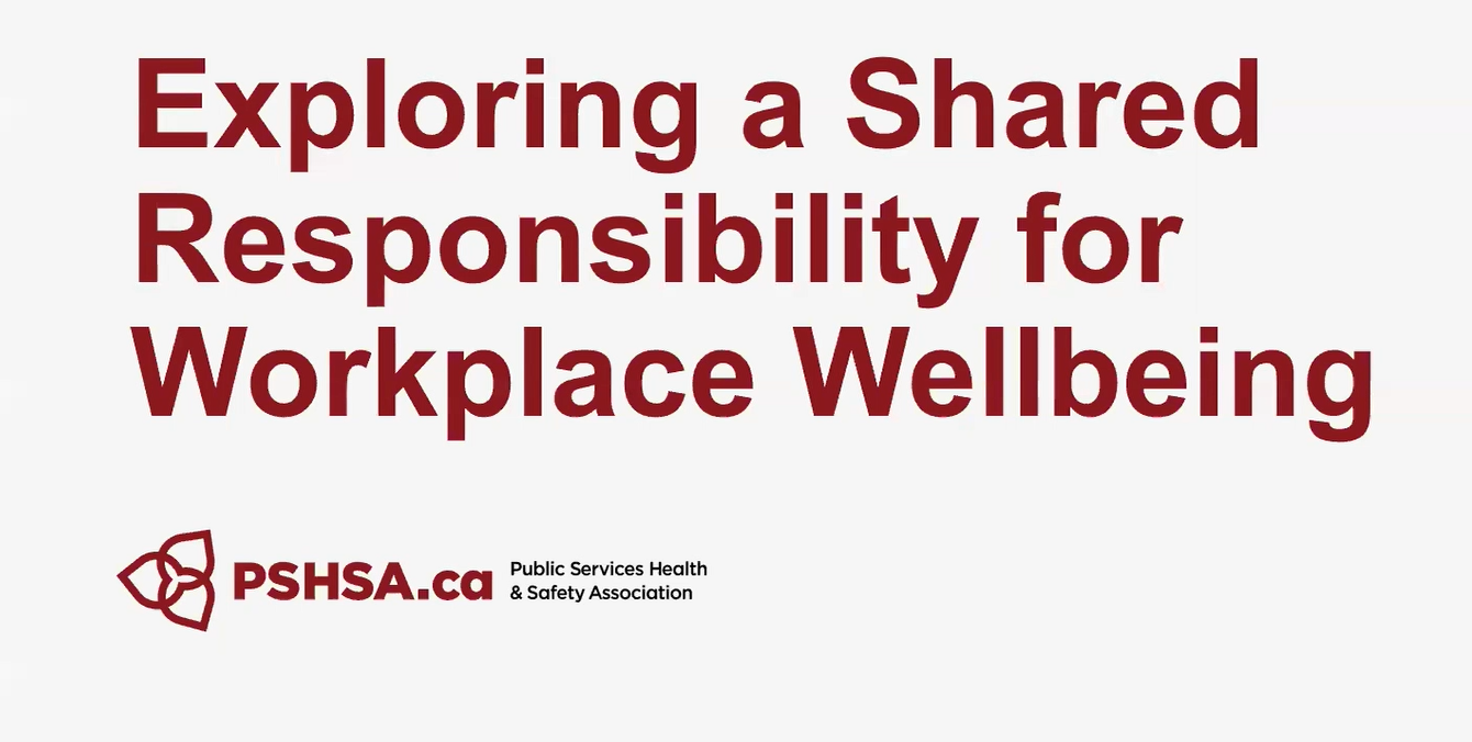 Exploring a Shared Responsibility for Workplace Wellbeing