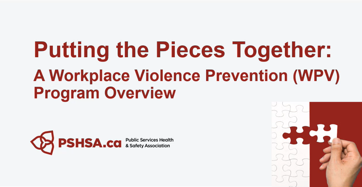 Putting the Pieces Together: A Workplace Violence Prevention Program Overview